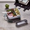 BB - Lunch box kwadratowy, oliwkowy